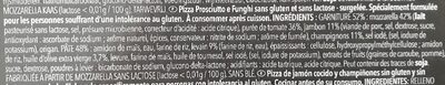 Pizza Prosciutto & Funghi - Ingrédients
