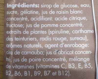 Vitamin gummies - Ingrédients - fr