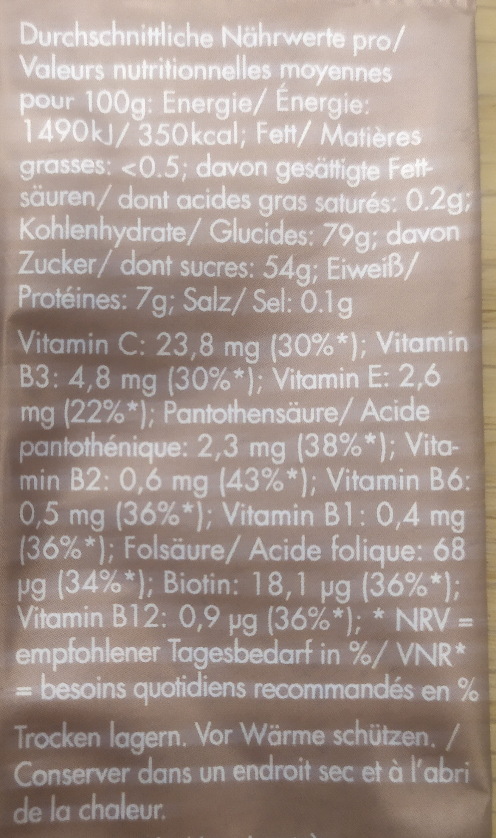 Vitamin gummies - Informations nutritionnelles - fr