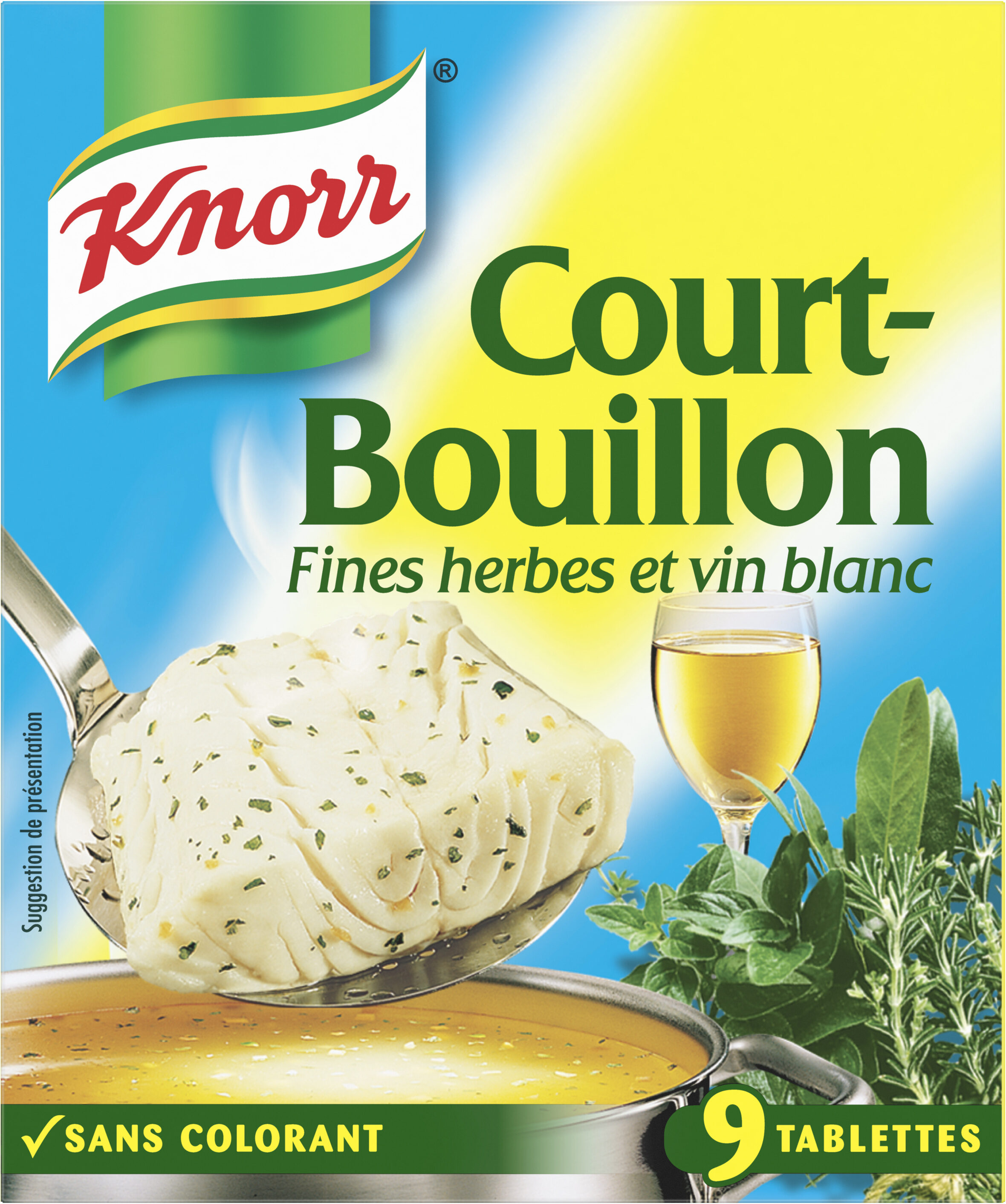 KNORR court-bouillon 9 cubes 107g - Produit - fr