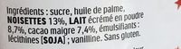 Nutella - Ingrédients - fr