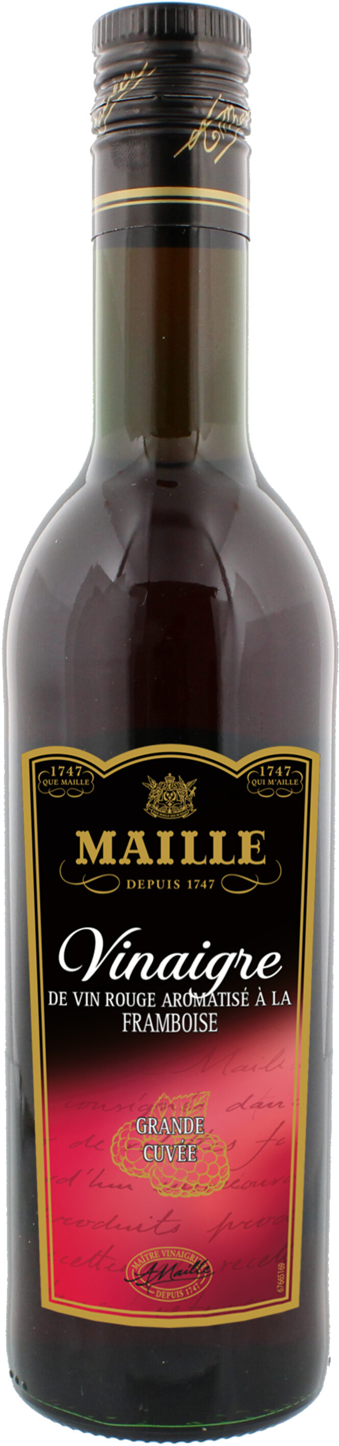 MAILLE Vinaigre de Vin Rouge aromatisé à la Framboise 50 cl - Produit - fr