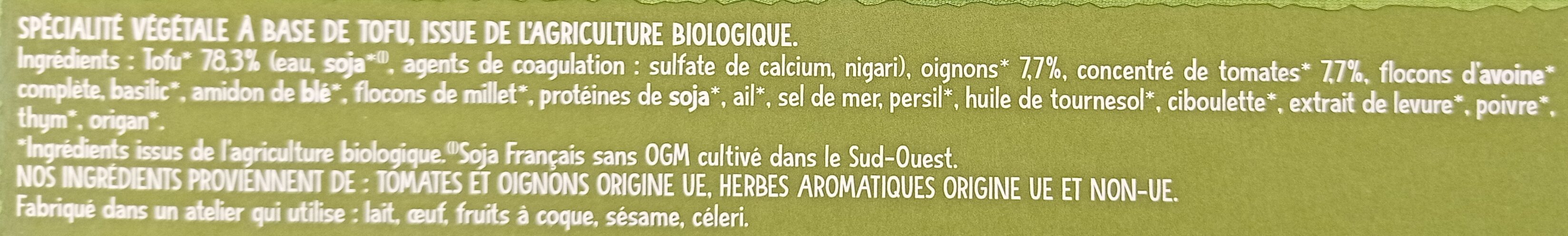 Croq' soja à la provencale - Ingrédients - fr