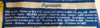 Pains au lait - Ingrédients - fr