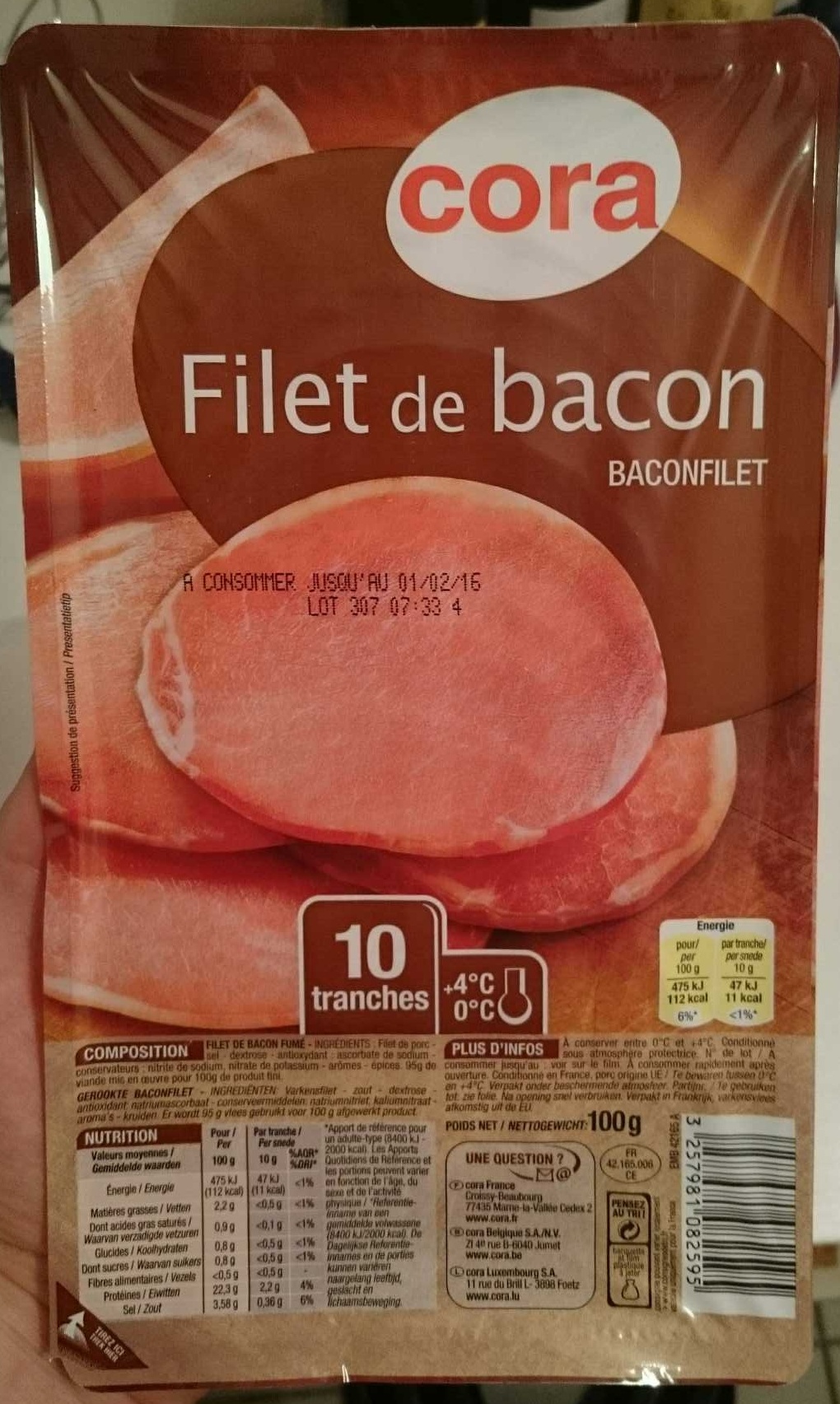 Filet de bacon - Produit - fr