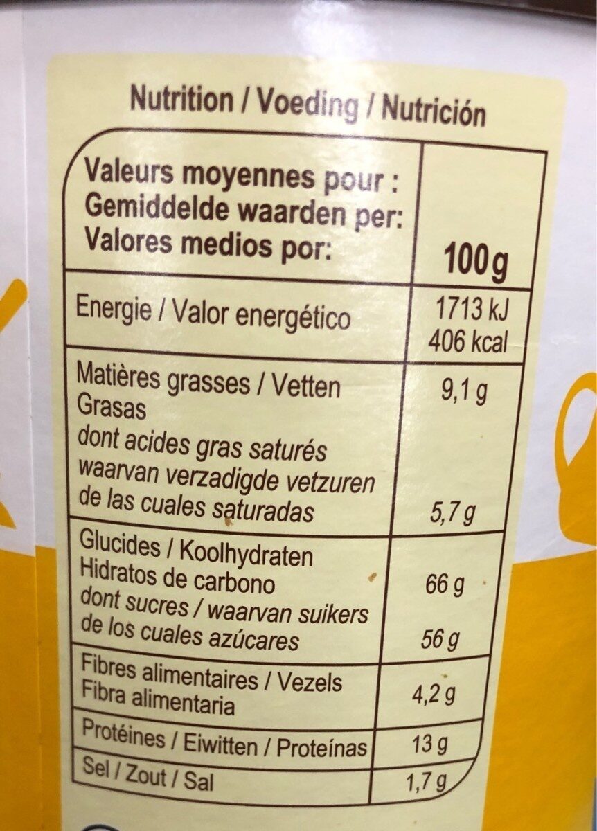 Café au lait Chicorée - Informations nutritionnelles - fr