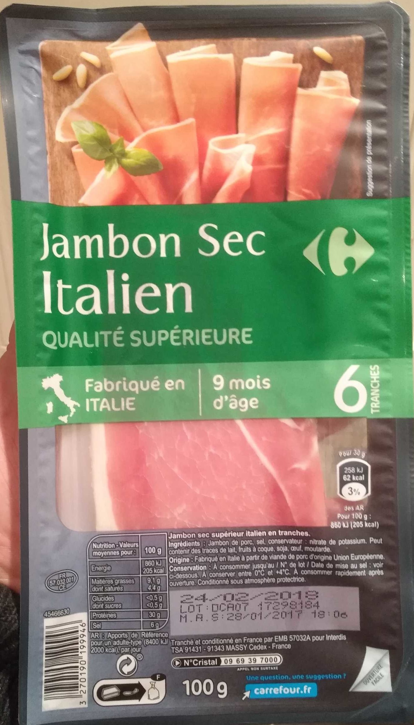 Jambon Sec - Produit - fr