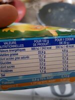 Ptit louis - Informations nutritionnelles - fr