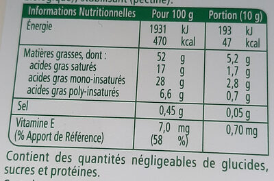 St Hubert Doux Bio 100 % végétal - Informations nutritionnelles - fr