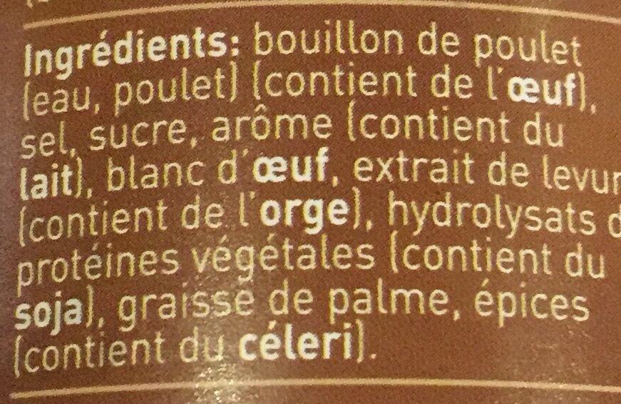 chicken broth - Ingrédients - fr