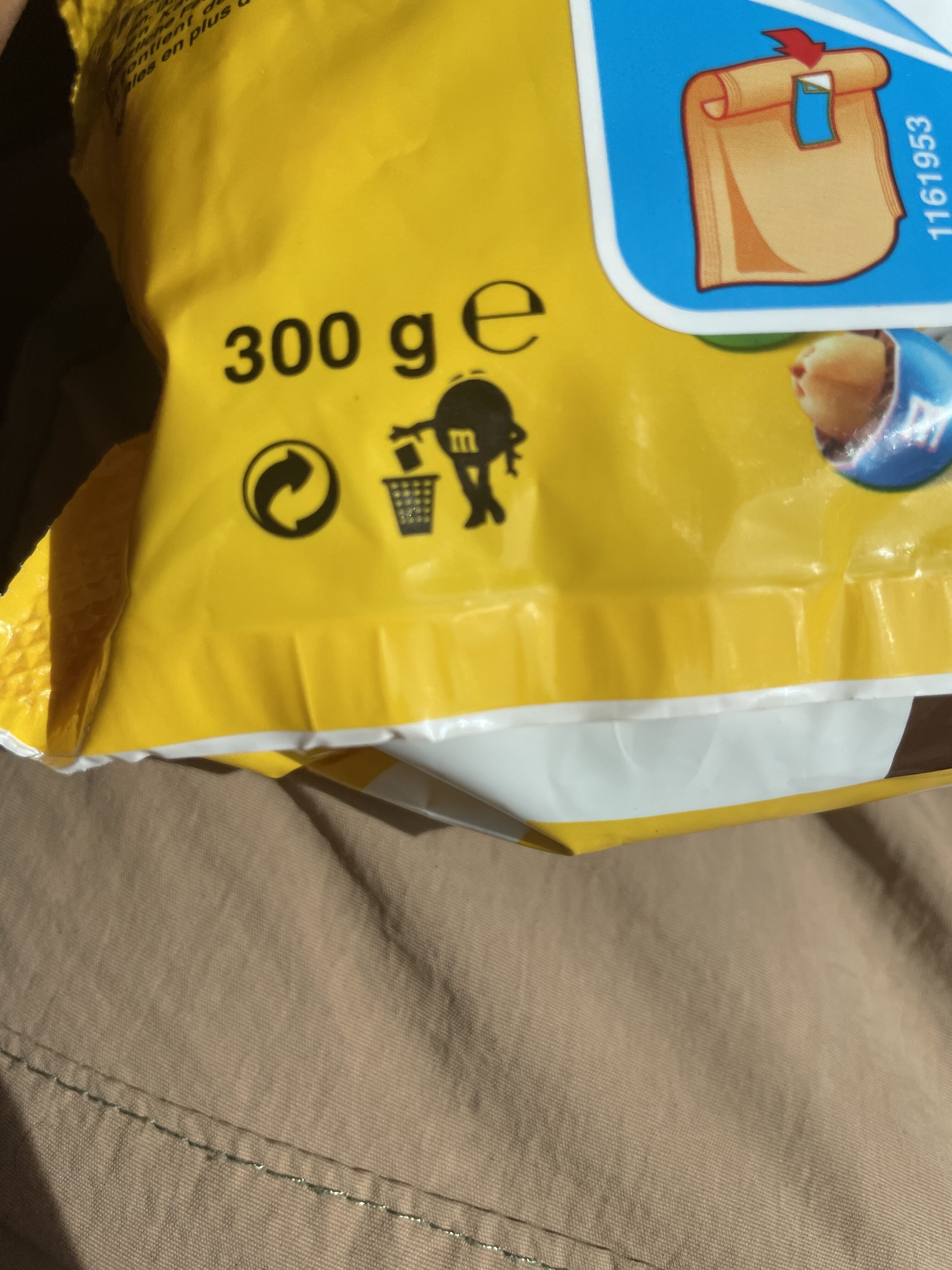 M&M's Peanut - Instruction de recyclage et/ou informations d'emballage - fr