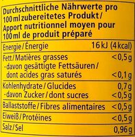 Hühner Bouillon - Informations nutritionnelles - fr