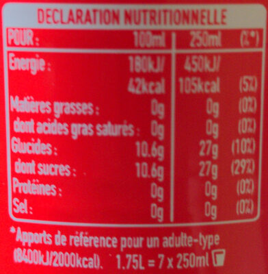Goût original - Informations nutritionnelles - fr