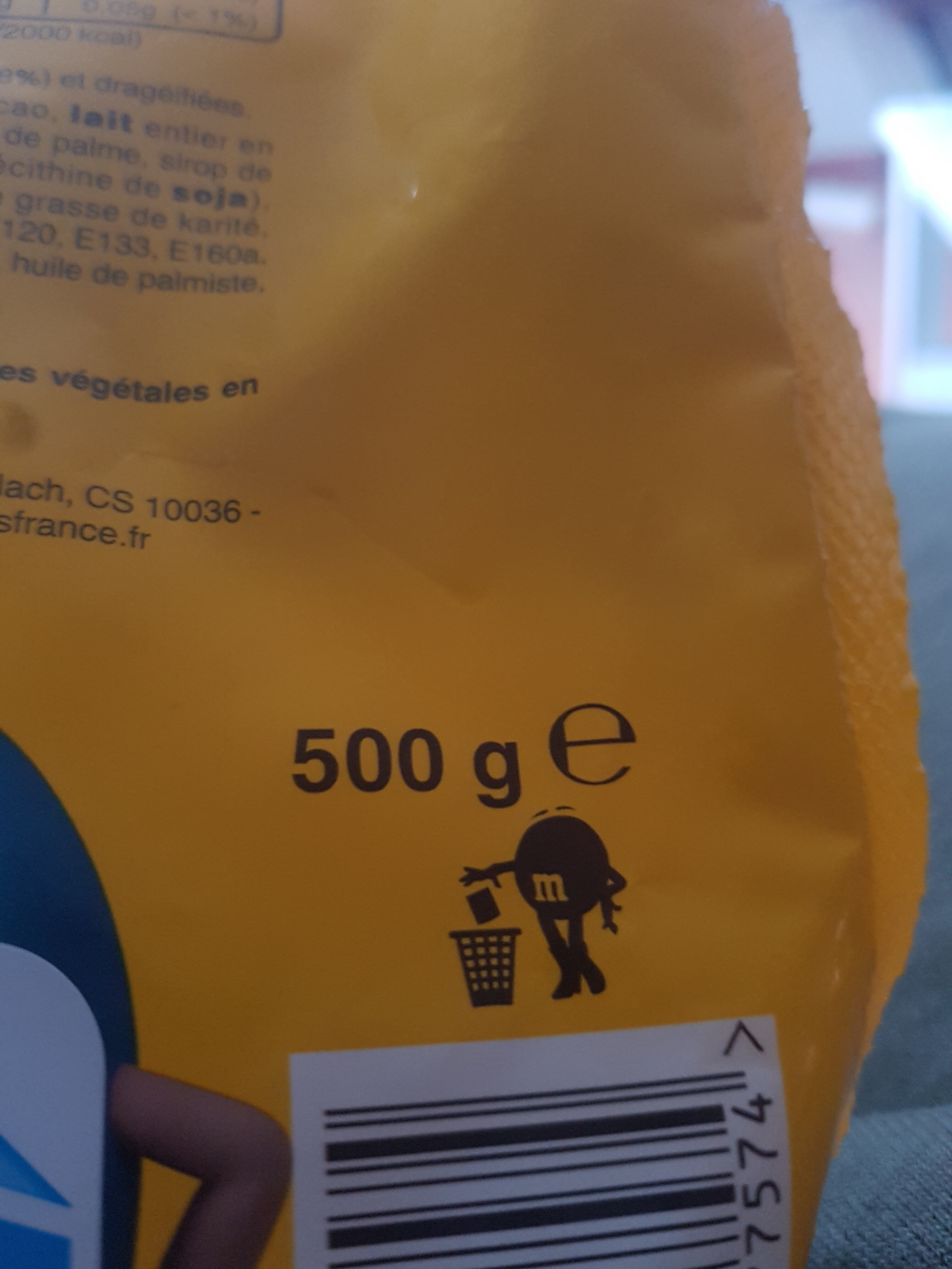 M&M's - peanut - Instruction de recyclage et/ou informations d'emballage - fr