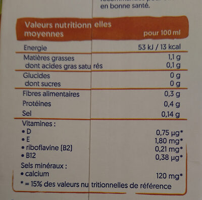 Almond no sugars - Tableau nutritionnel - fr
