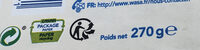 Wasa tartine croustillante leger 270g - Instruction de recyclage et/ou informations d'emballage - fr