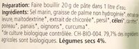 Bouillon des legumes - Ingrédients - fr