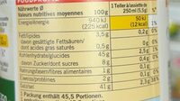 Bouillon légumes - Informations nutritionnelles - fr