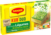 MAGGI Bouillon KUB DUO Légumes + Herbes du marché 105g - Produit - fr