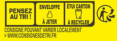 MAGGI Bouillon KUB DUO Légumes + Herbes du marché 105g - Instruction de recyclage et/ou informations d'emballage - fr