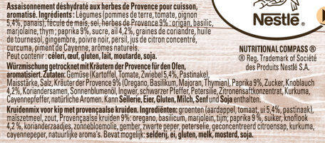 MAGGI Papillotes Poulet Herbes de Provence - Ingrédients - fr