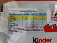 Kinder Bueno - Informations nutritionnelles - fr