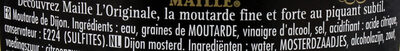 L'Originale Moutarde Fine De Dijon - Ingrédients - fr