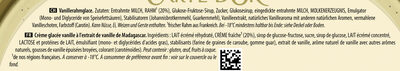 Carte D'or Les Authentiques Glace Vanille de Madagascar Bac - Ingrédients - fr